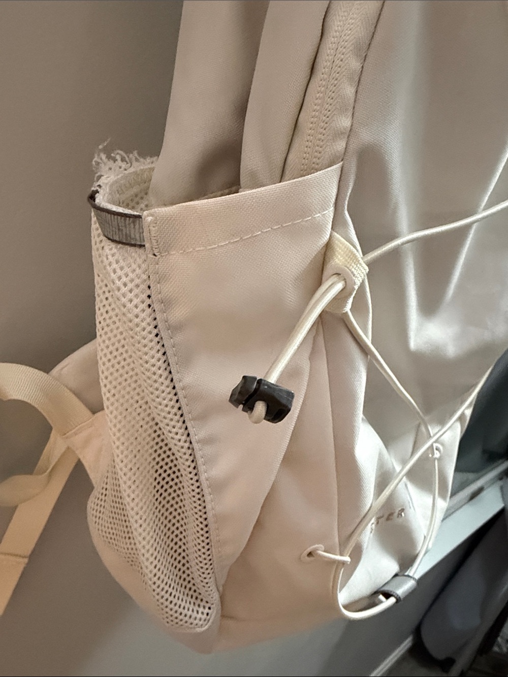 The North Face Jester Luxe Backpack in Cream with Rose Gold Accents - Picture 6 of 15